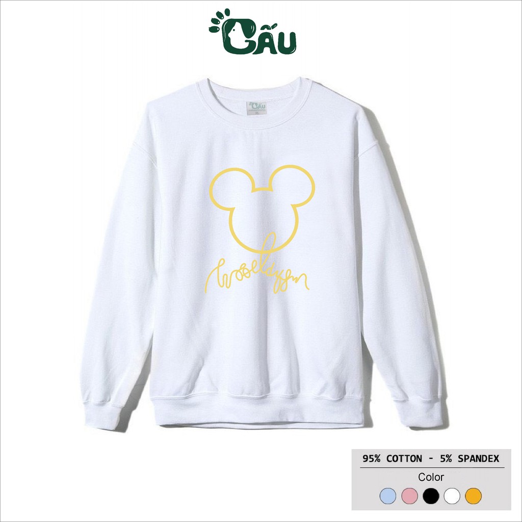 Áo sweater GẤU 194 vải thu đông co dãn, dày dặn mềm mịn form rộng phong cách Unisex - ALBUM DORRIS | BigBuy360 - bigbuy360.vn
