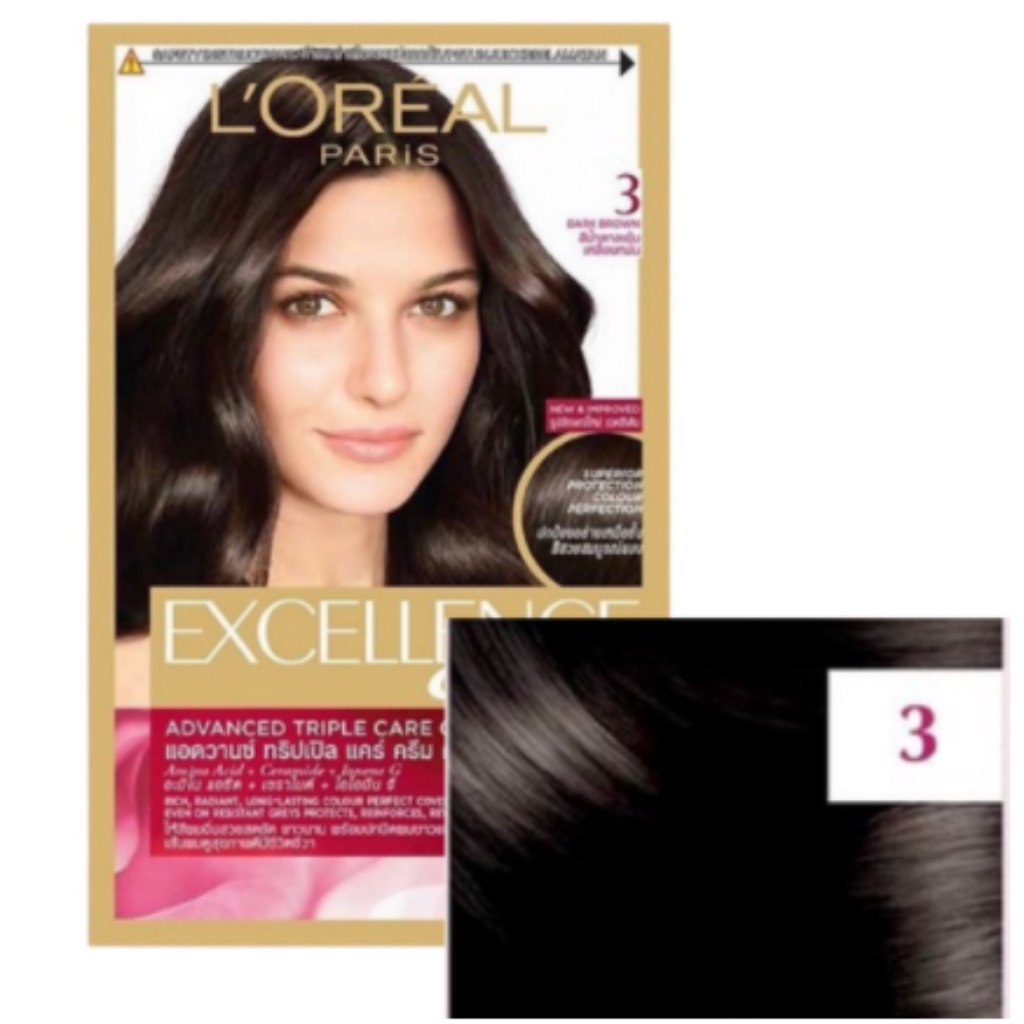 Nhuộm tóc Loreal Paris Excellence 172ml màu nâu trầm và nâu đen  - Shop Dalavii