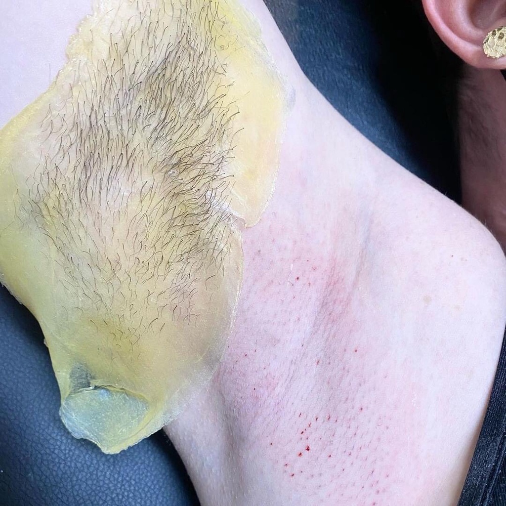 Combo nồi nấu sáp wax pro 100, sáp wax nóng Beans và Mỡ trăn Nstore tặng kèm que gỗ