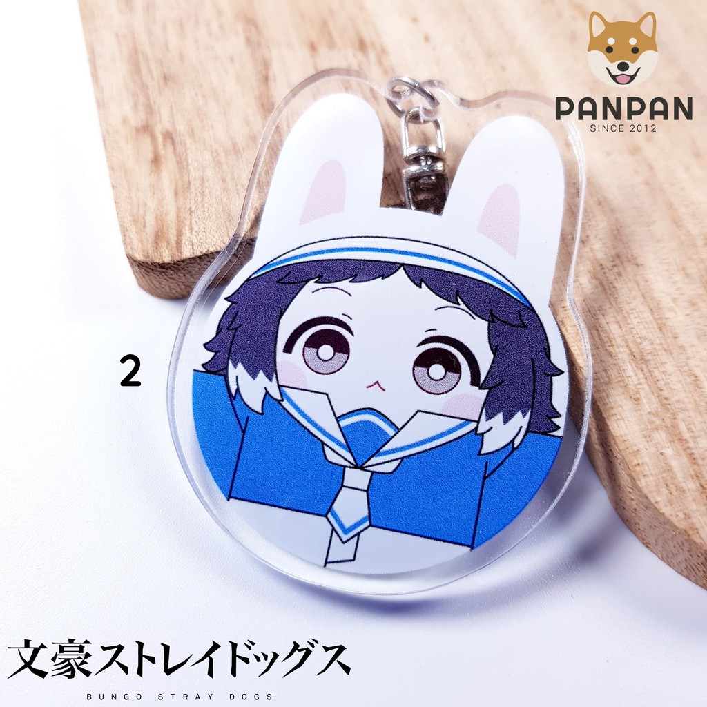 Móc khóa mica Anime Bungou Stray Dogs Đồng Phục Thuỷ Thủ - Sailor (6cm)