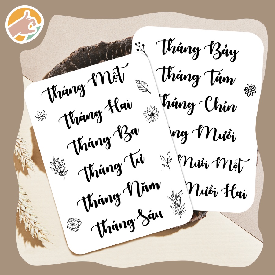 Nhãn dán sticker ngày tháng năm