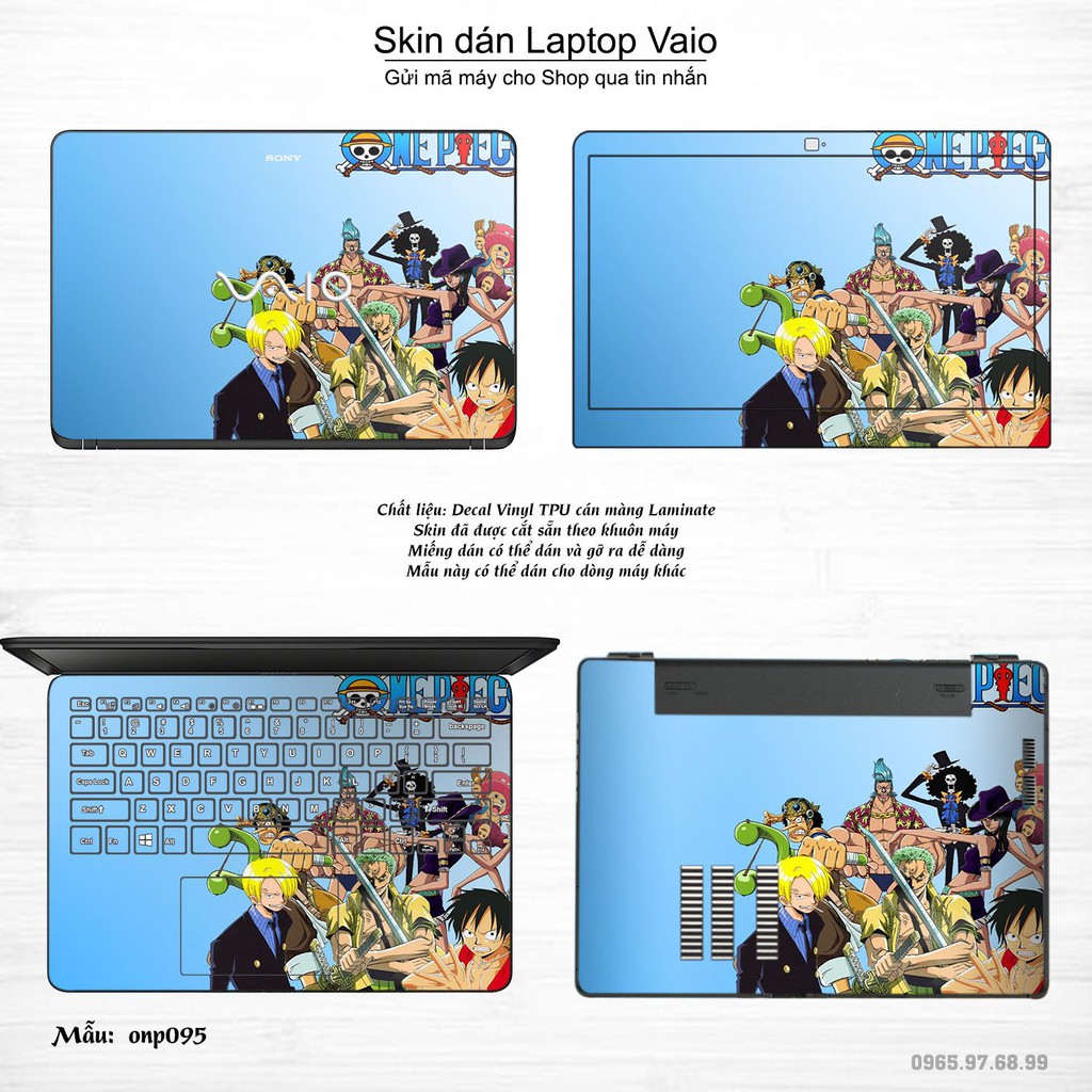 Skin dán Laptop Sony Vaio in hình One Piece _nhiều mẫu 9 (inbox mã máy cho Shop)