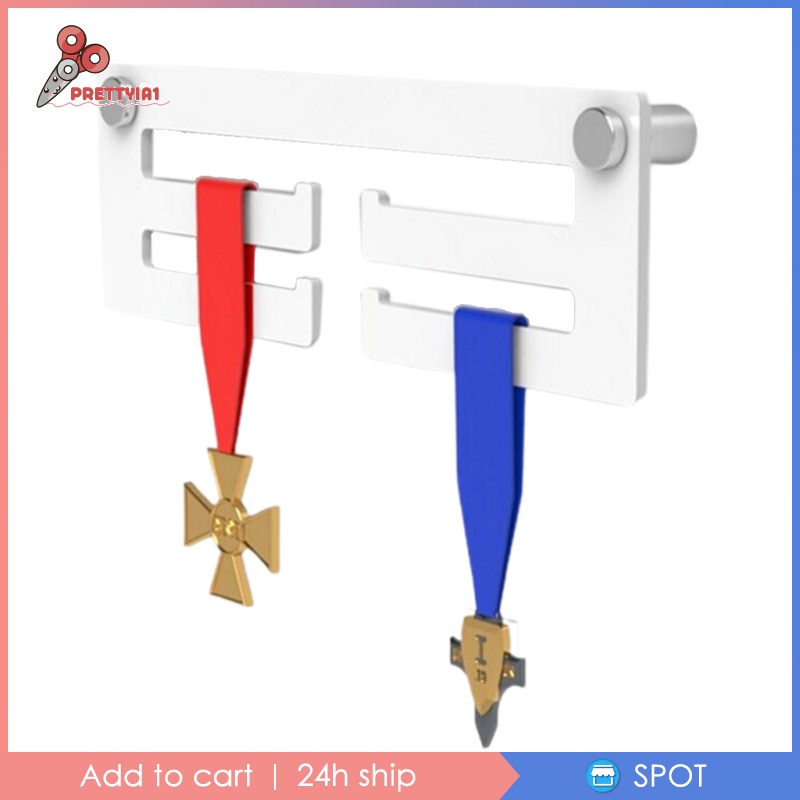 [Prettyia1] Giá Treo Trưng Bày Huy Chương 3 Màu Acrylic / Giá Đỡ / Giá Đỡ Kèm Ốc Vít