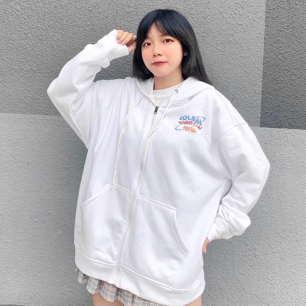Áo khoác hoodie nỉ bông dáng rộng unisex dưới 75kg chất nỉ bông cotton tabistore - GOLBAL | BigBuy360 - bigbuy360.vn