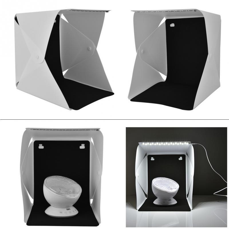 Lồng chụp có đèn LED kèm phông nền
