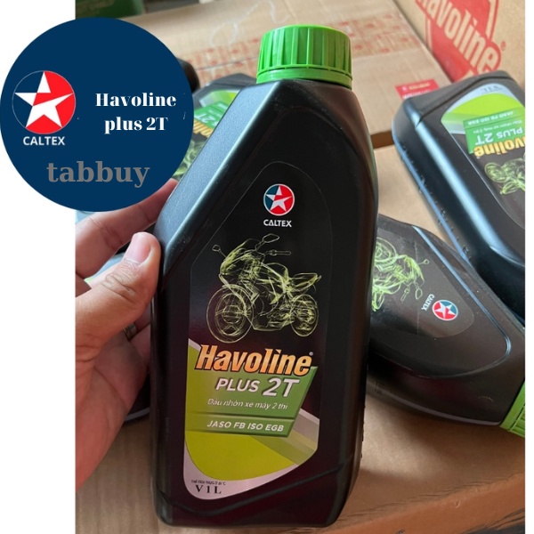 Nhớt 2 thì pha xăng xe máy, máy nổ Caltex Havoline Plus 2T 1 lít, 67 Satria RGX RGV Cystan Vespa Minsk Simson Nova