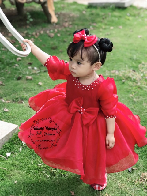 Váy công chúa thiết kế cho bé (SHOP TỰ THIẾT KẾ MẪU NHÍ LÀ CON GÁI CỦA SHOP MẶC)