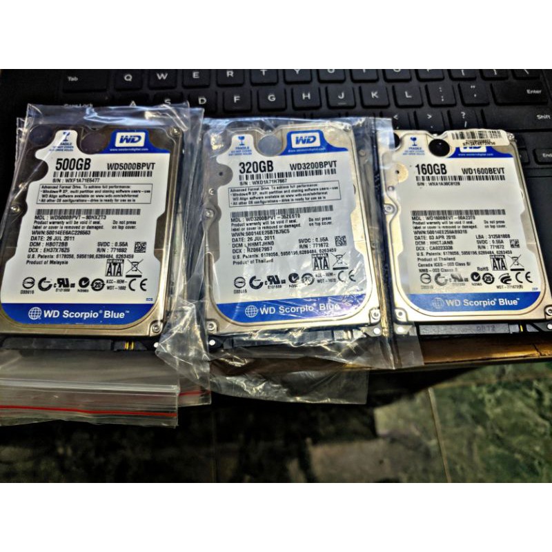 Ổ cứng HDD laptop 2.5" 160GB - 250GB - 320GB - 500GB ( Hàng bóc máy ) | BigBuy360 - bigbuy360.vn