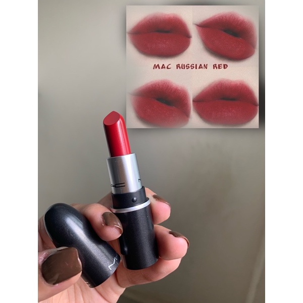 Son MAC mini RUBY WOO/CHILI/Lady Danger/ Relentlessly/ russian red minisize 1,8g