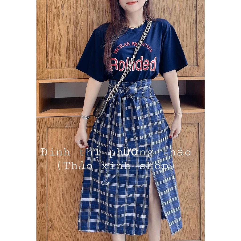 Set đồ nữ cá tính, set váy dài áo thun đi chơi sang chảnh mùa hè đẹp 8A00147