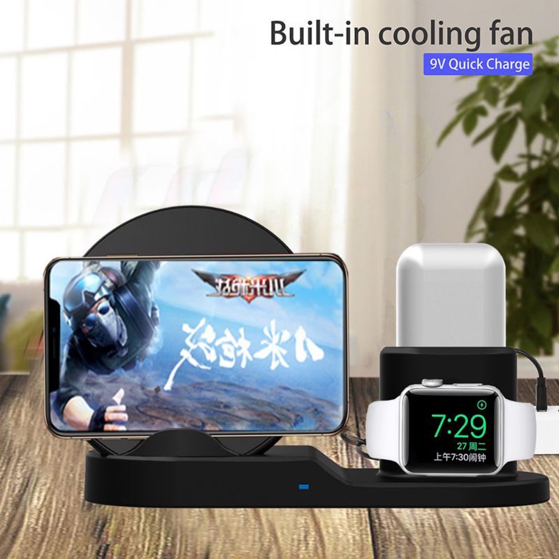 Đế Sạc Không Dây bonj 10W Cho Đồng Hồ Thông Minh, Tai Nghe, Đồng Hồ