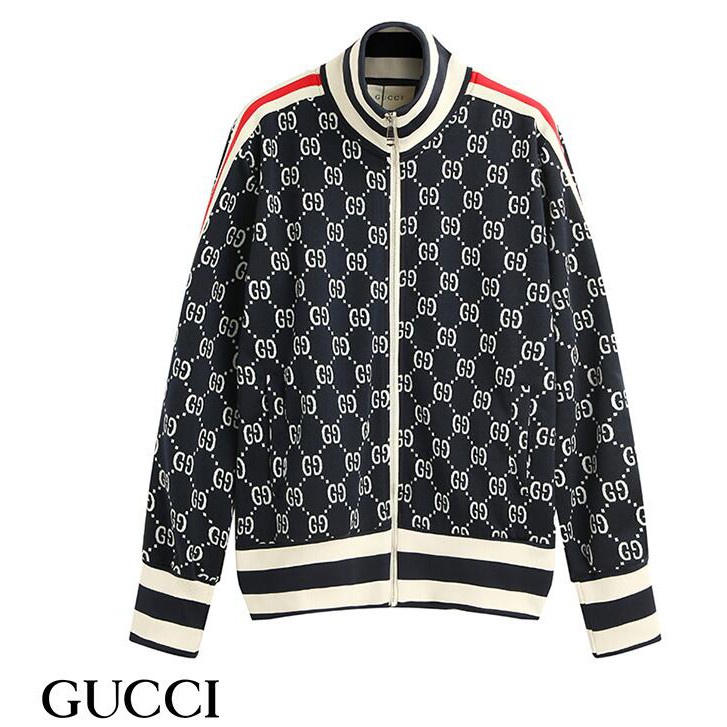 ◘Áo Khoác Gucci Chất Liệu cotton Phối Khóa Kéo Thời Trang Dành Cho Cả Nam Và Nữ