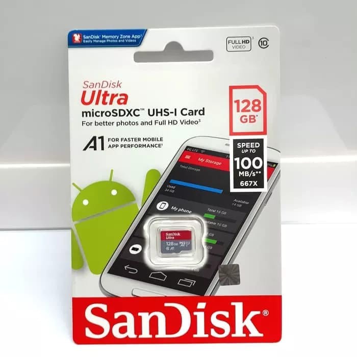 Thẻ Nhớ Sandisk Ultra Microsd 128gb 100mb / S | BigBuy360 - bigbuy360.vn