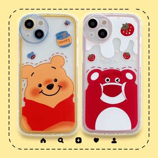 Ốp Điện Thoại Mềm Trong Suốt Chống Sốc Hình Winnie the Pooh Cho iPhone 14 13 12 11 Pro Max XR X XS Max 7 8 Plus