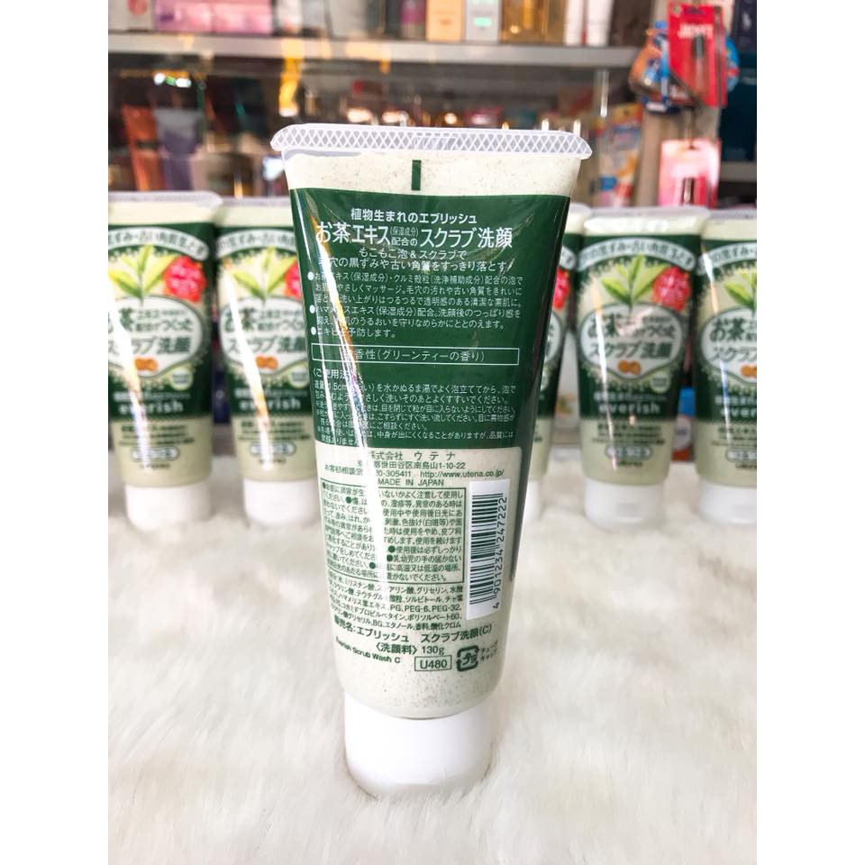 (SX Nhật Bản) SỮA RỬA MẶT TẨY DA CHẾT UTENA EVERISH HÀNG NỘI ĐỊA 130G | BigBuy360 - bigbuy360.vn