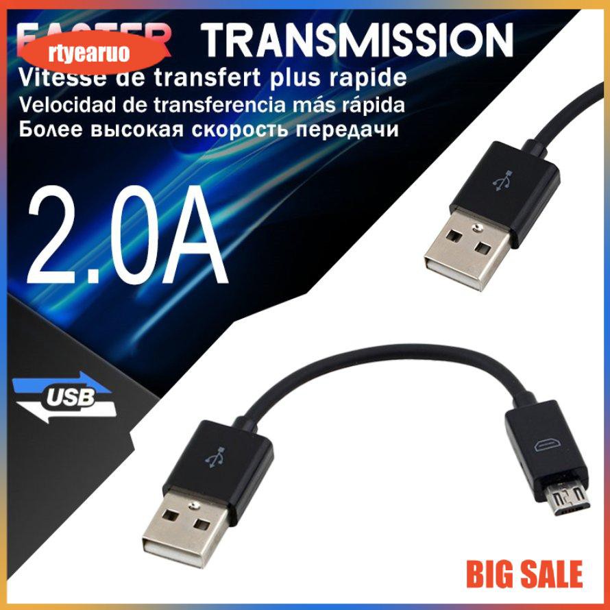 Cáp sạc đồng bộ dữ liệu USB 2.0 A - Micro B cho điện thoại di động PC Laptop 10CM