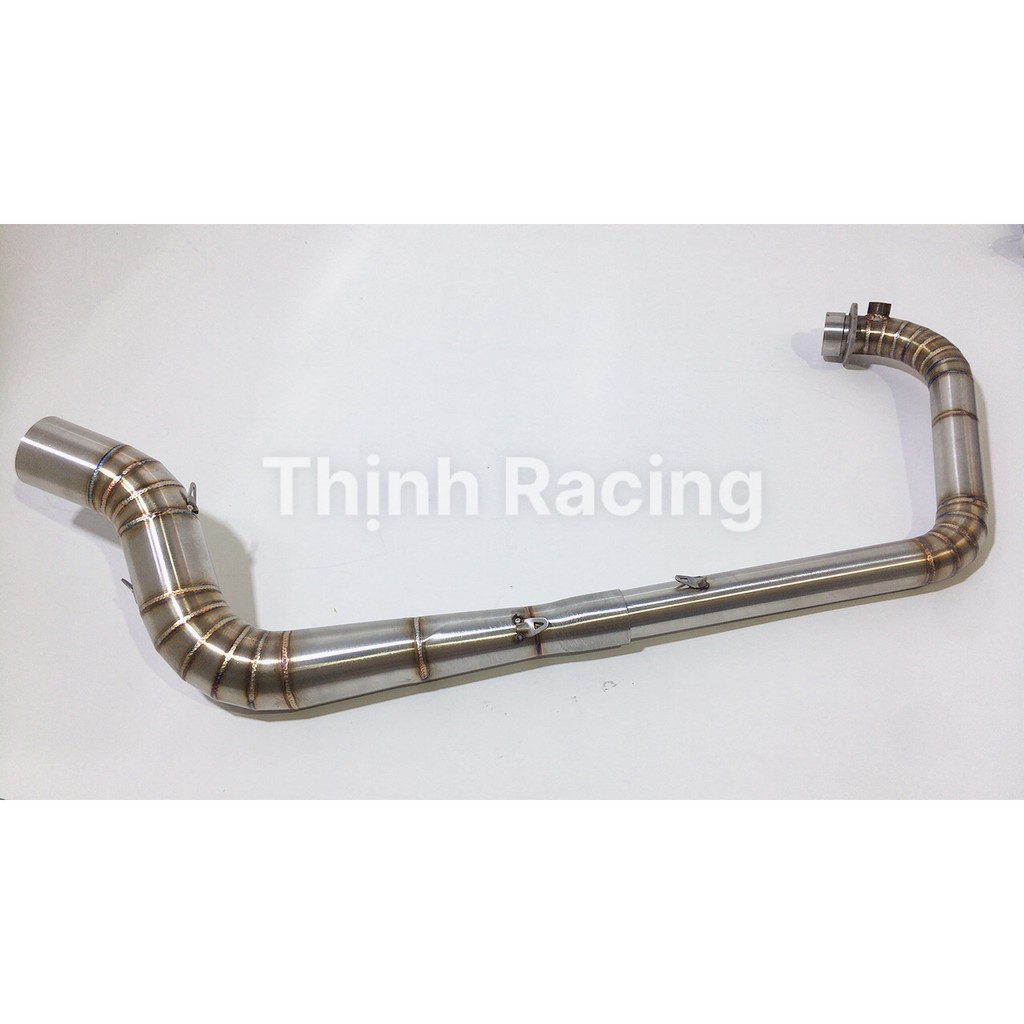 Cổ pô 2 khúc from Nlk size 34mm gắn Satria Raider f150 from drag chuẩn inox 304