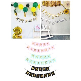 Dây chữ Happy Birthday trang trí sinh nhật đẹp
