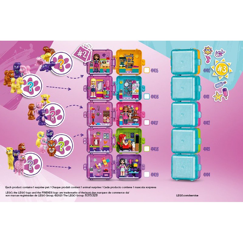 41407 LEGO Friends Olivia's Play Cube - Sweet Shop - Cửa hàng bánh kẹo