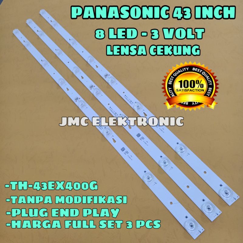 Đèn Led Sau Panasonic Th-43Ex400G 43 Ich Inch 8 K Bl Panasonic Th-43Ex400G