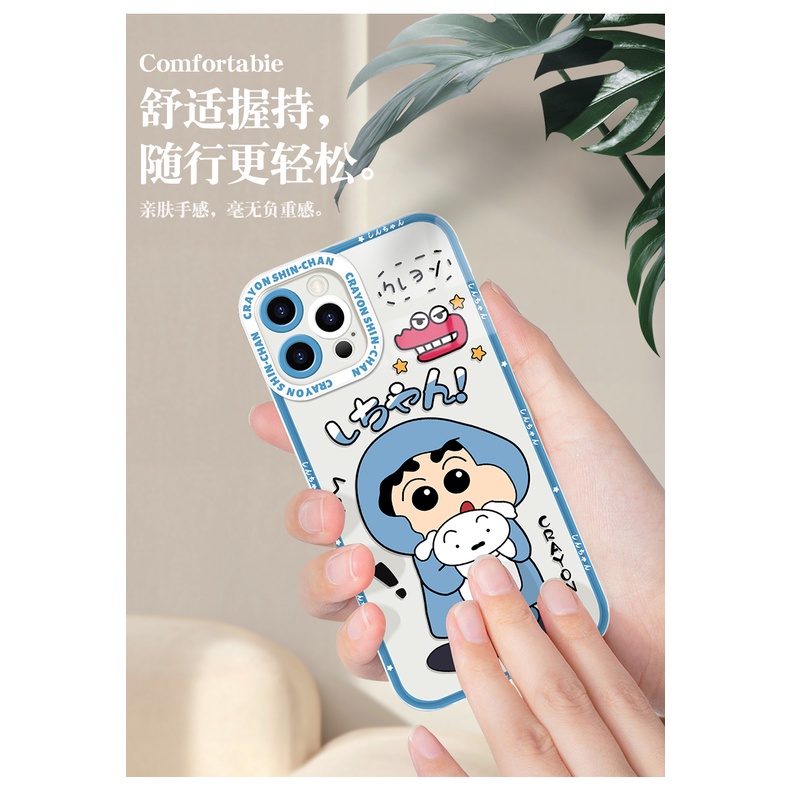 Ốp Điện Thoại Silicon Chống Rơi Siêu Mỏng In Hoạt Hình Shin-chan Xiaomi Redmi K20 K30 K40 K50 NOTE 7 8 9 10 11 5G T Pro Plus