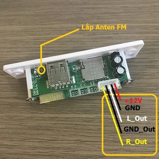 Module giải mã Bluetooth MP3 FM Thẻ nhớ Remote