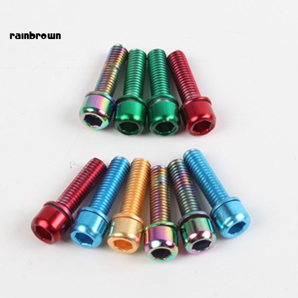 Set 6 Ốc Vít Hợp Kim Nhôm Cho Xe Đạp Tiện Dụng