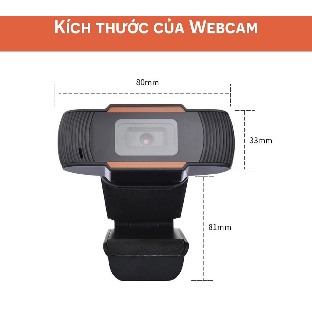 ❤FreeShip❤ Webcam 720P Siêu rõ nét  - Wedcam quay chữ rõ nét có Mic Học Online , Gọi Video KNUP KP-CW100 A870