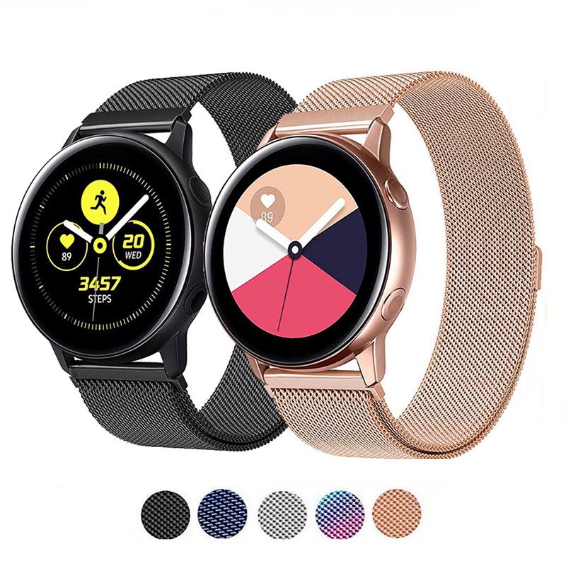 Dây Đeo 20mm Thép Lưới Milanese Cho Samsung Galaxy Watch Active, Galaxy Watch 42mm, Gear S2 Classic, Xiaomi Haylou...