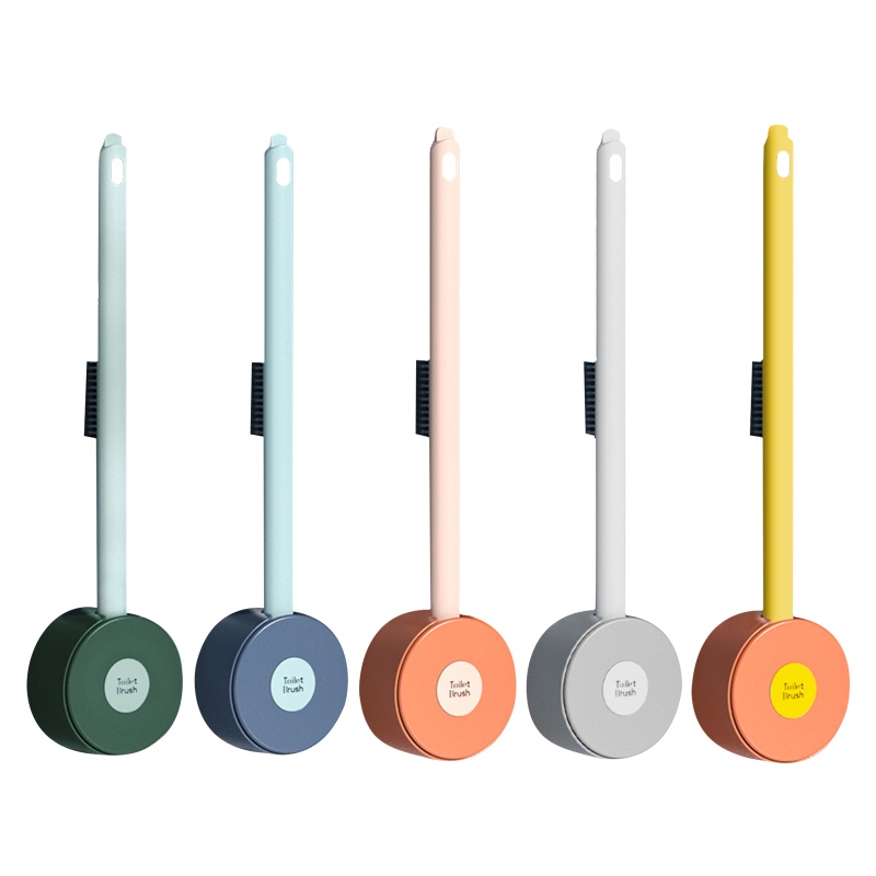 QQ Bàn Chải Vệ Sinh Toilet Bằng Silicon Kèm Giá Đỡ Tiện Dụng