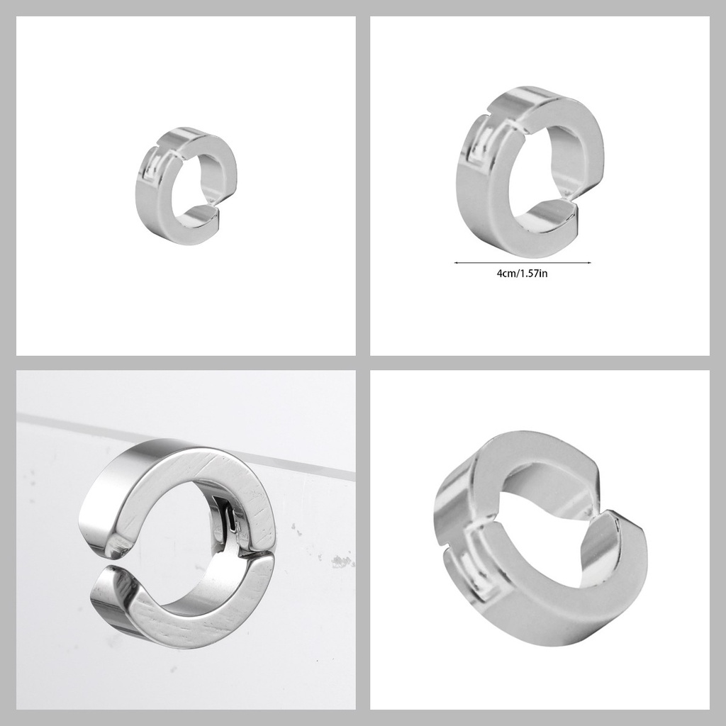 Khuyên Tai Nam Châm Titanium Không Cần Bấm Lỗ Khuyên Tai Nam Không Cần Bấm Lỗ (1 Cái)