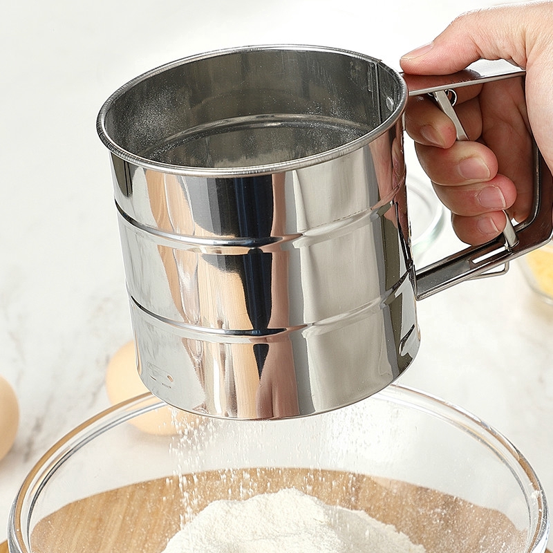 Dụng cụ rây bột bằng lưới thép không gỉ an toàn tiện dụng