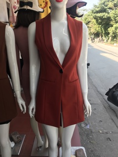 Áo Gile dáng dài
