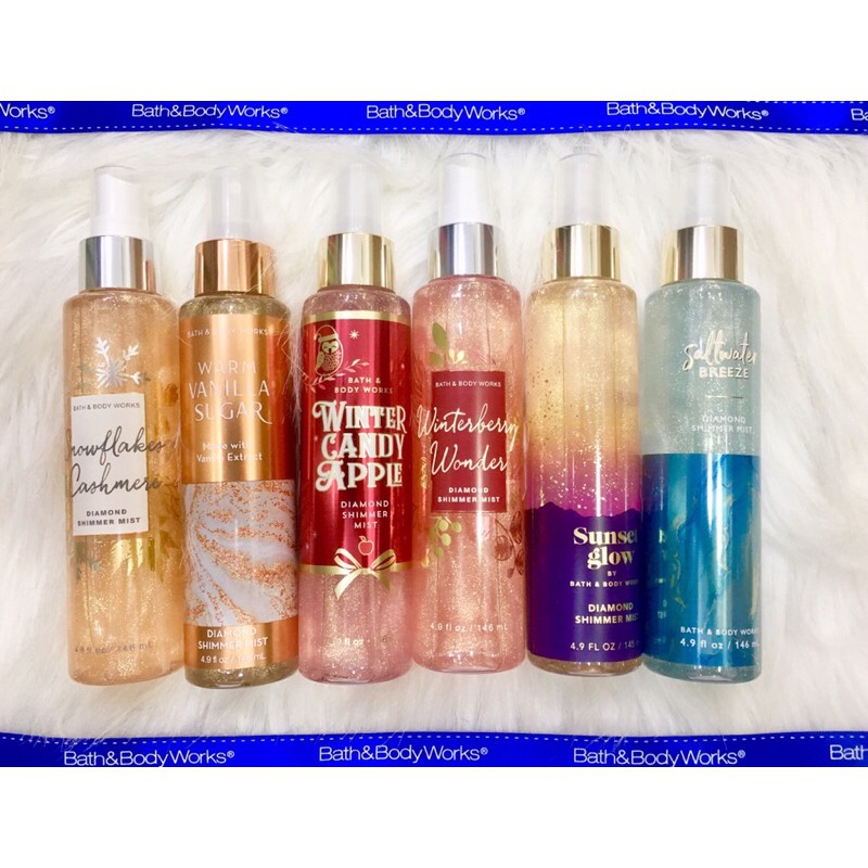 [Auth] Xịt Thơm Toàn Thân Ánh Nhũ Bath & Body Works Diamond Shimmer Mist 146ml