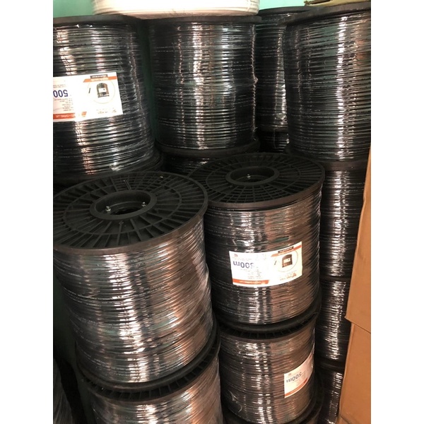 Cuôn dây mạng 4 sợi liền nguồn 4x0.5mm + dây điện cuộn 305m