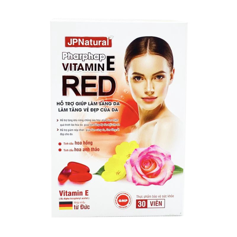 PHARPHAP VITAMIN E RED - LÀM CHẬM QUÁ TRÌNH LÃO HÓA, TĂNG VẺ ĐẸP CHO DA [ CHÍNH HÃNG]