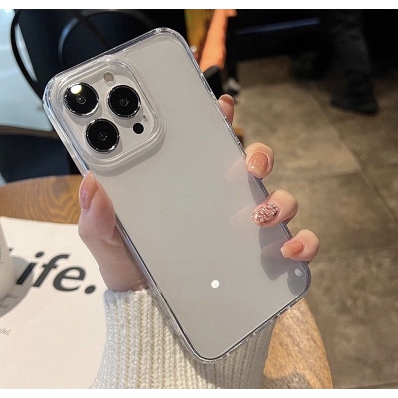 Ốp lưng Rock trong cứng viền dẻo cho iPhone 14 Pro, 14 Pro Max chống sốc không ố màu