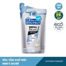 Sữa Tắm Khử Mùi Men's Biore Body Wash Deodorant Soap Xà Phòng Thơm Mát Dạng Túi 380ml