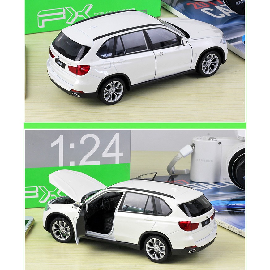 Xe mô hình ô tô BMW X5 tỉ lệ 1:24 Welly bằng kim loại