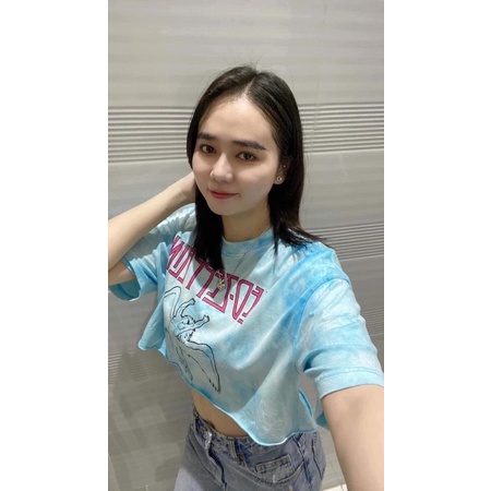 Áo thun zara croptop sz m newtag