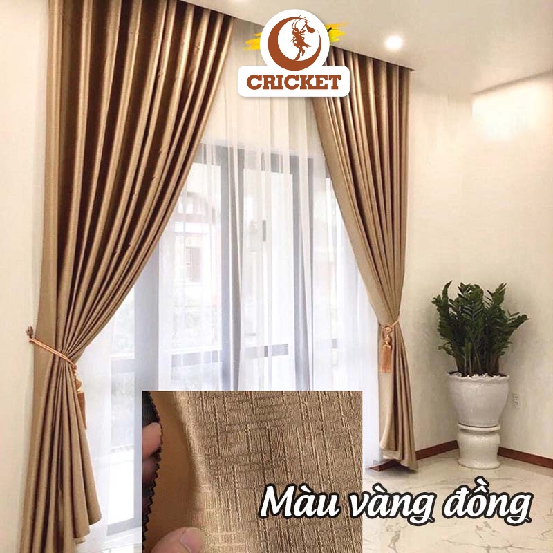 [NHẬN MAY THEO YÊU CẦU] Rèm cửa màu hồng, vàng đồng, màu nâu dành cho cửa sổ và cửa chính, hàng siêu chất lượng loại 1