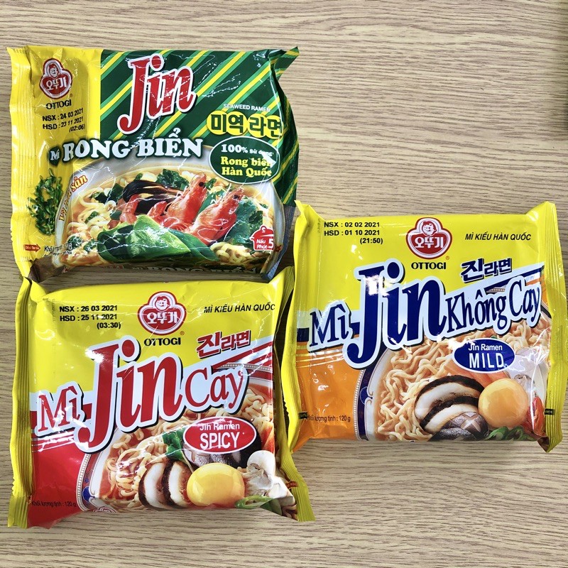 Mì Jin Hàn Quốc 120g đủ vị