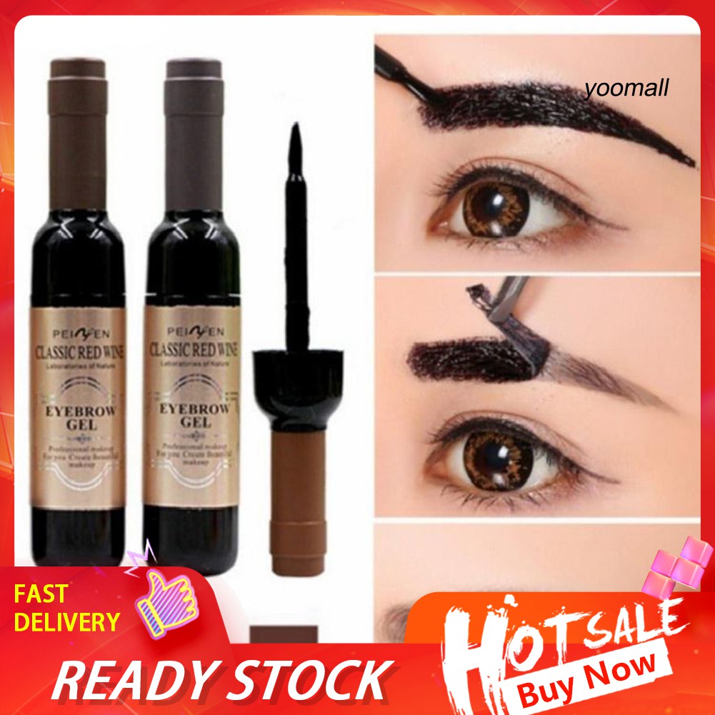[Hàng mới về] Gel Nhuộm Lông Mày Dạng Lột Thiết Kế Hình Chai Rượu Vang
