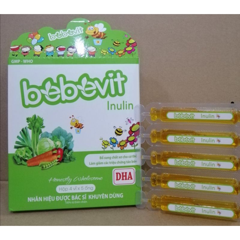 Bebevit Inulin DHA - bổ sung chất xơ, giảm triệu chứng táo bón