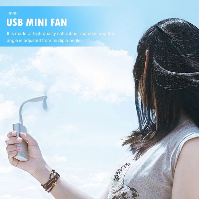 Quạt USB Mini Cầm Tay Linh Hoạt Có Thể Tháo Rời Tiện Dụng Cho PC/ Pin Sạc Dự Phòng