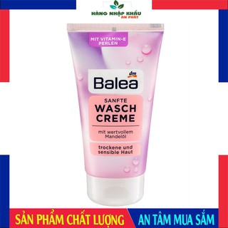 Sữa rửa mặt chiết suất hạnh nhân Balea Sanfte Waschcreme cho da khô, nhạy cảm, 150 ml