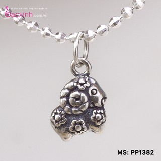 Mặt đeo dây chuyền, lắc tay, lắc chân cho bé 12 con giáp bạc Thái 925 Bạc Xinh Huệ Ngân - Quà tặng tuổi Mùi PP1382-MDC