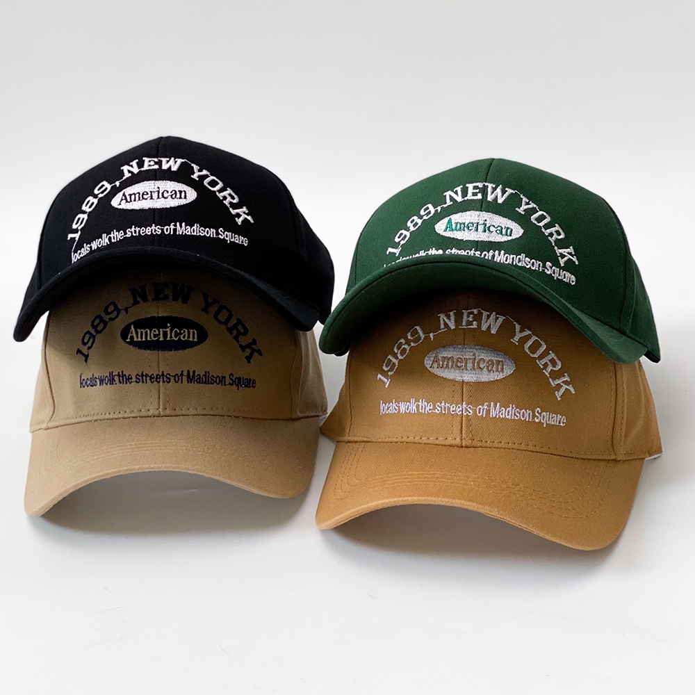 Mũ lưỡi trai thời trang nam nữ thêu chữ 1989 NEWYORK phong cách nón kết đẹp AH1670