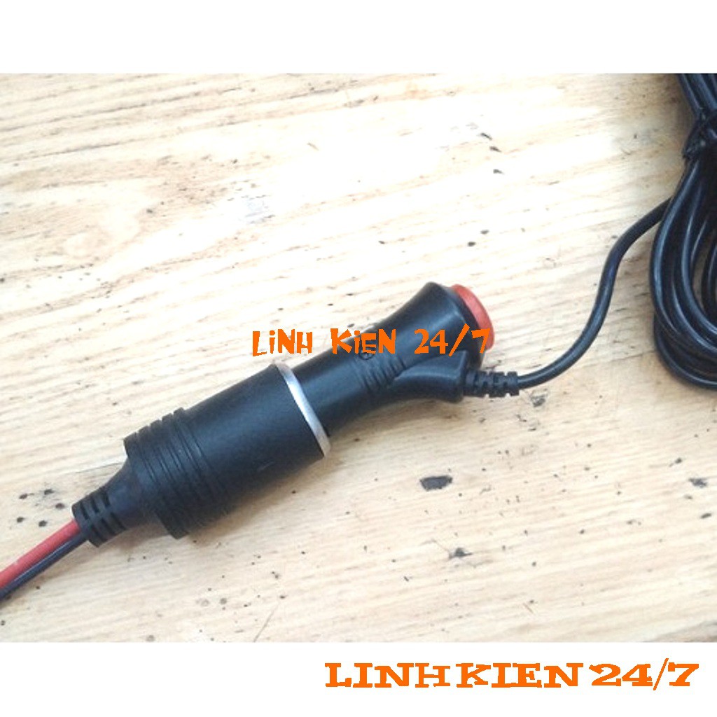 Ổ Cắm Tẩu Sạc Đầu Cái Trên Oto 12V 15A