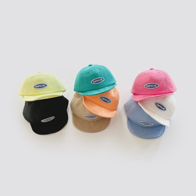 Mũ Lưỡi Trai Vành Mềm Chống Nắng In Chữ Xinh Xắn Cho Bé